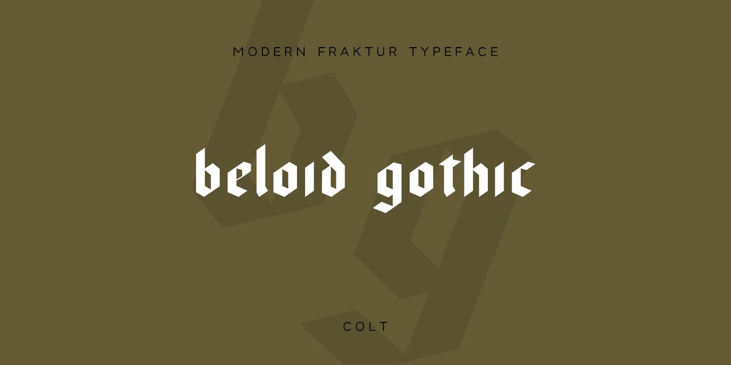 Schriftart Beloid Gothic