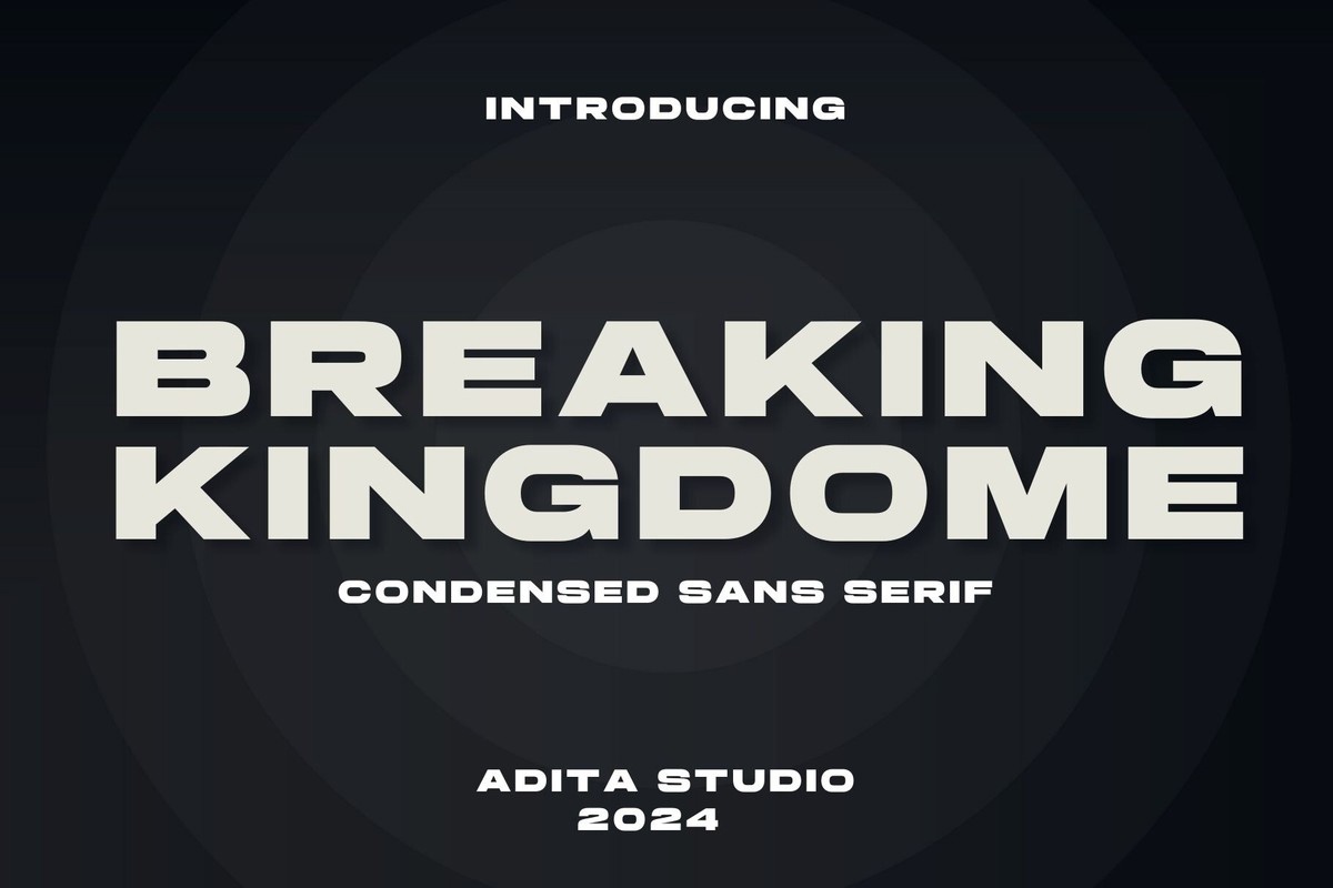 Schriftart Breaking Kingdome