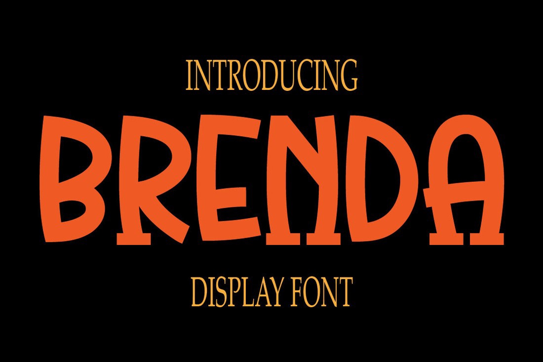 Schriftart Brenda