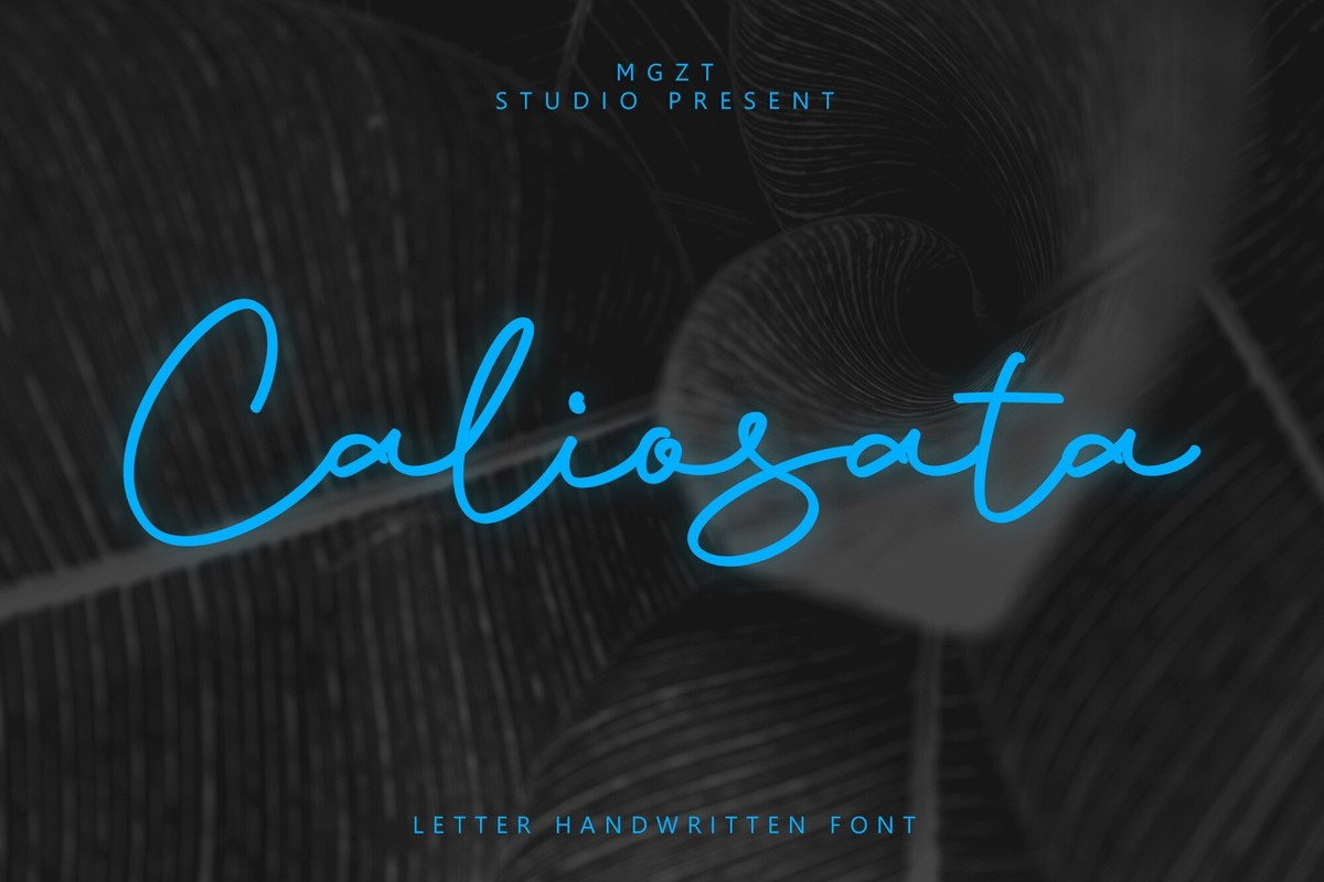 Schriftart Caliosata