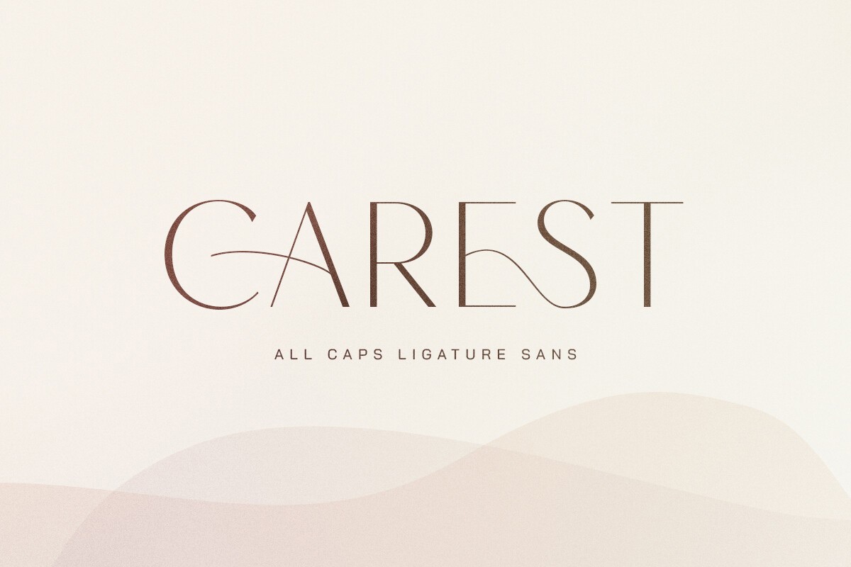 Schriftart Carest