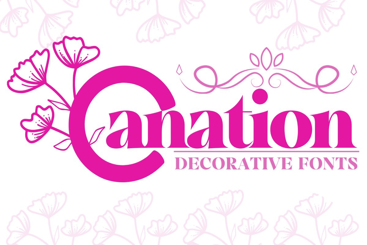 Schriftart Carnation