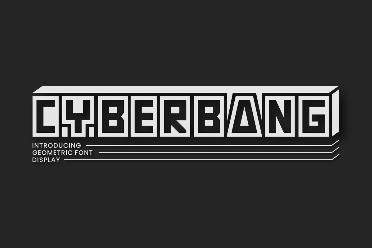 Schriftart Cyberbang