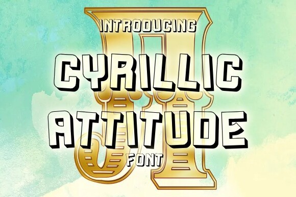 Schriftart Cyrillic Attitude