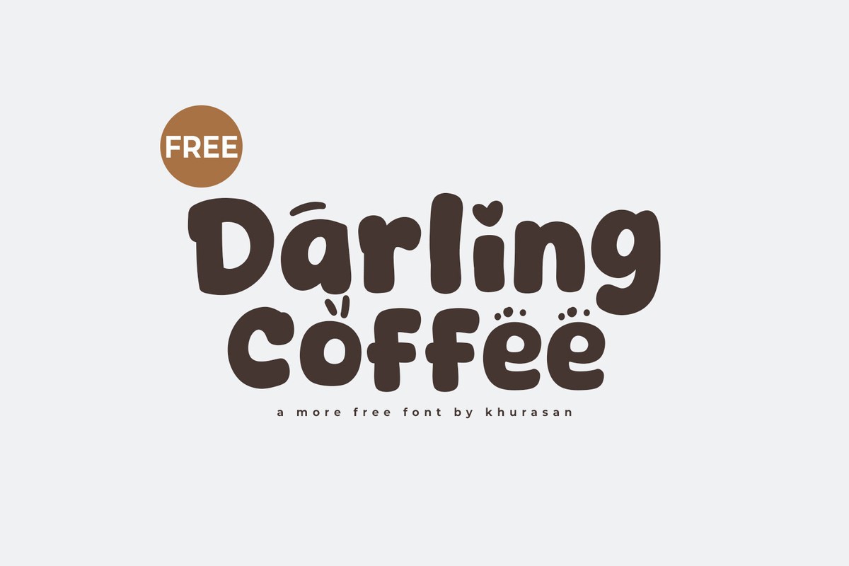 Schriftart Darling Coffee