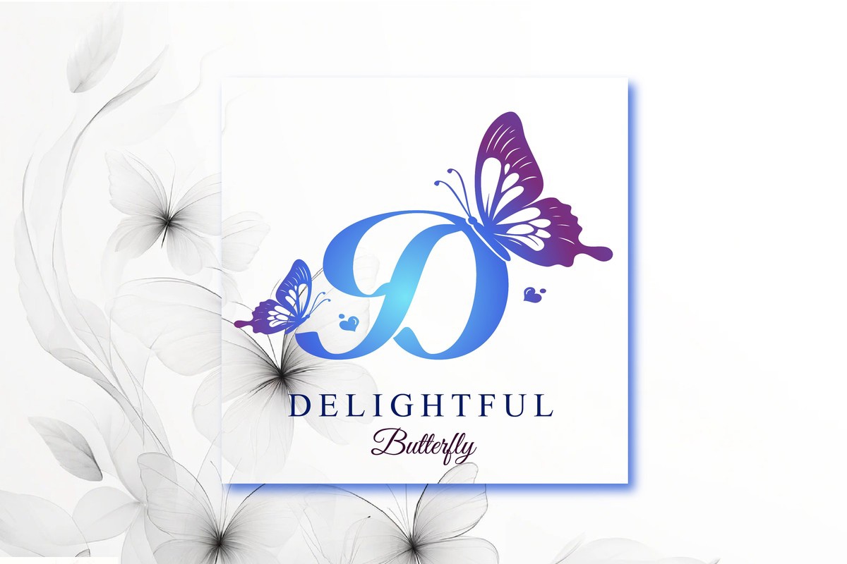 Schriftart Delightful Butterfly