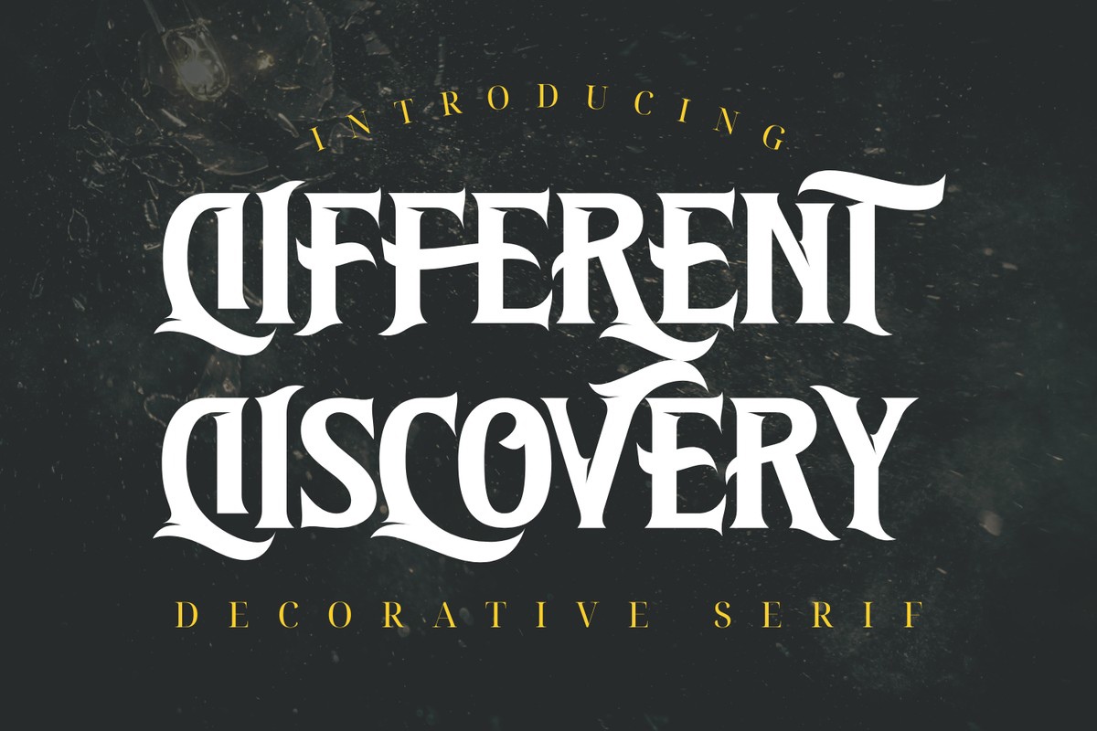 Schriftart Different Discovery