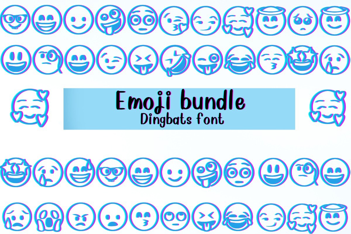 Schriftart Emoji Bundle