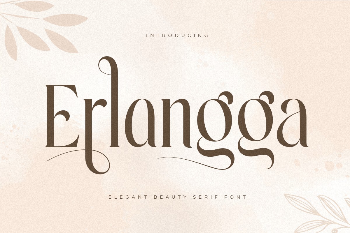 Schriftart Erlangga