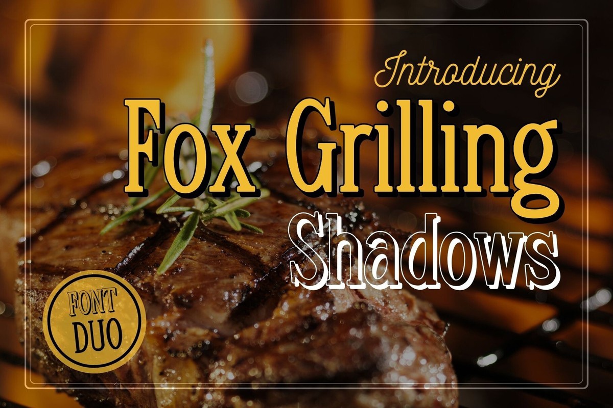 Schriftart Fox Grilling