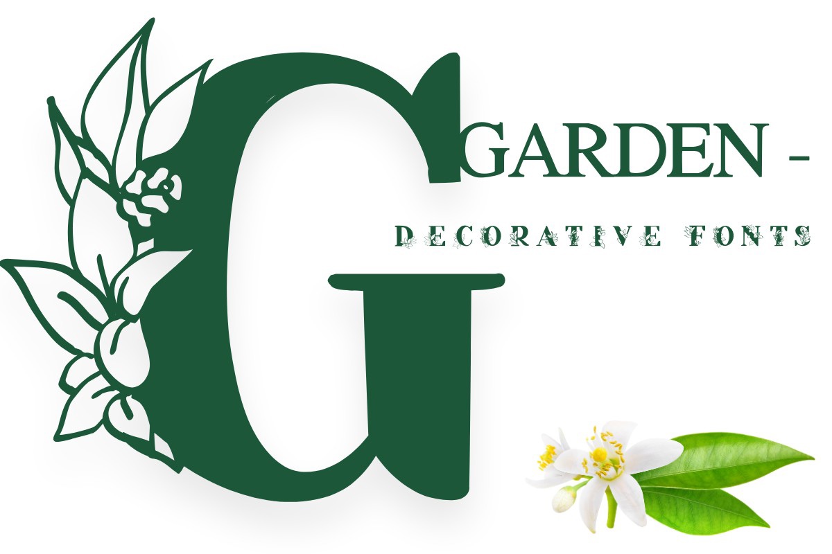 Schriftart Garden