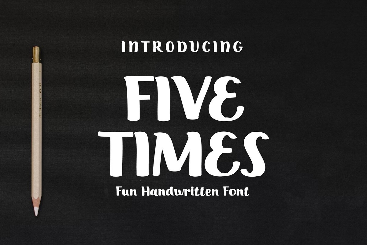 Schriftart Five Times