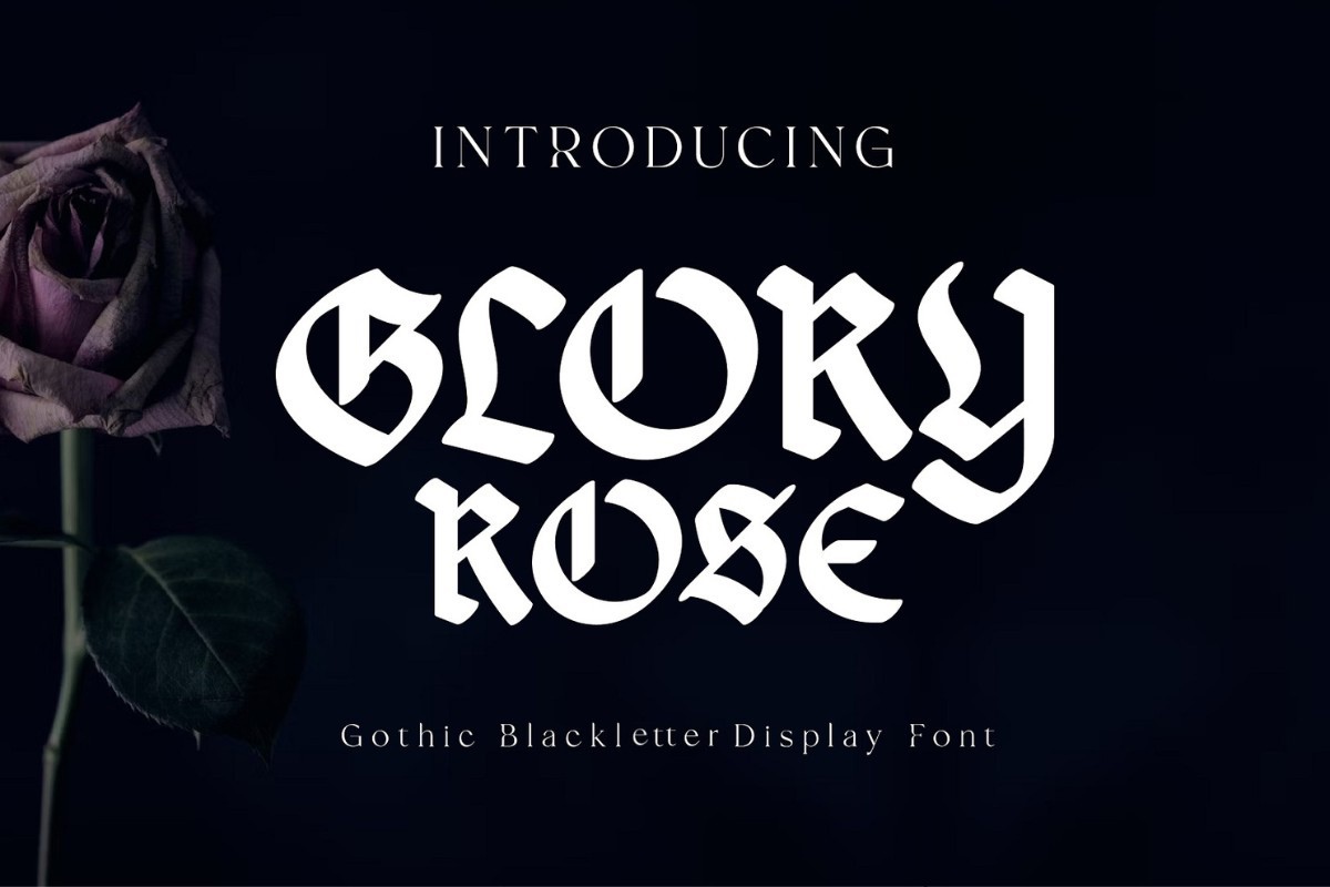 Schriftart Glory Rose