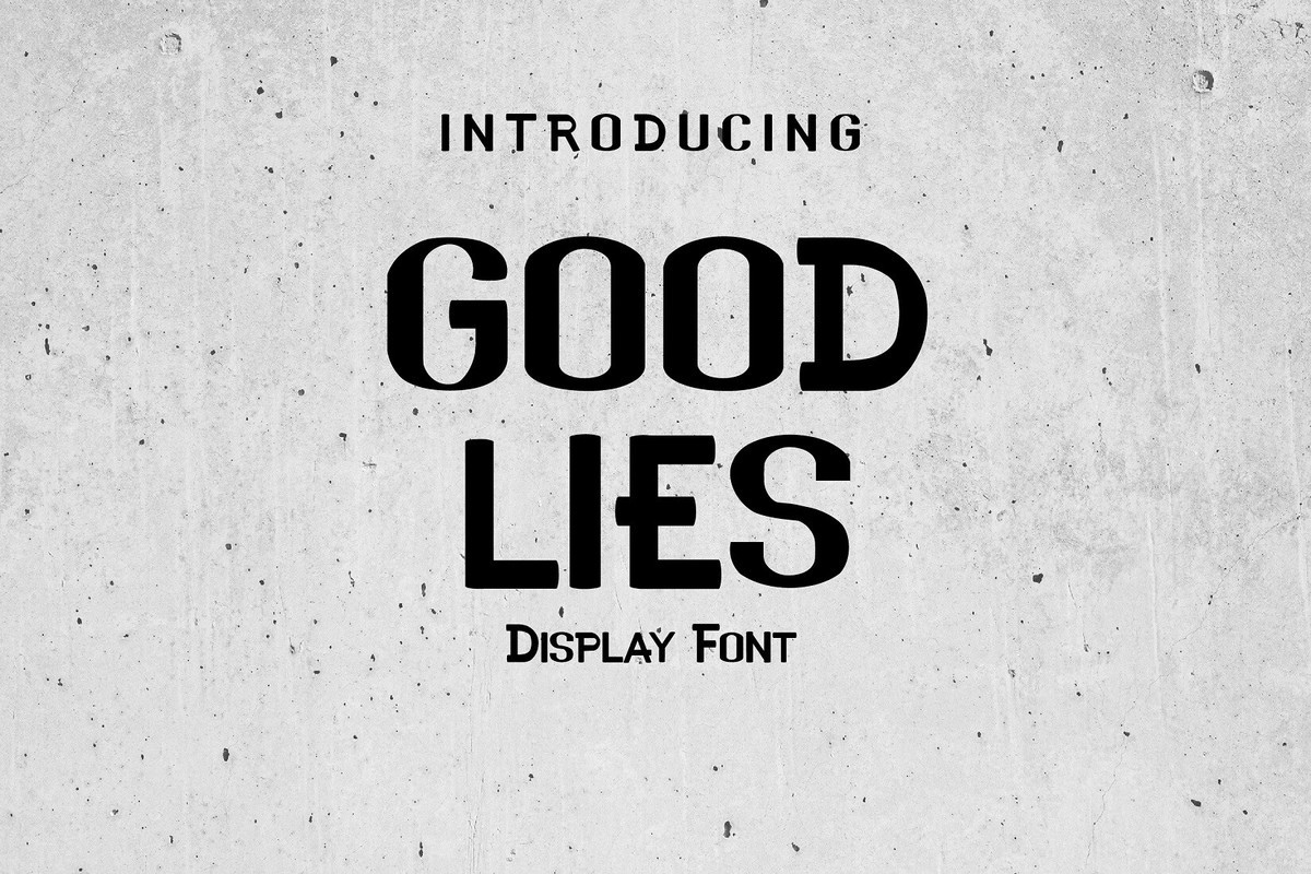 Schriftart Good Lies