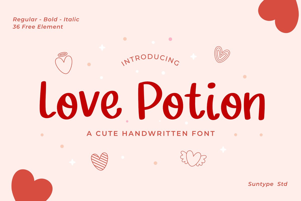 Schriftart Love Potion