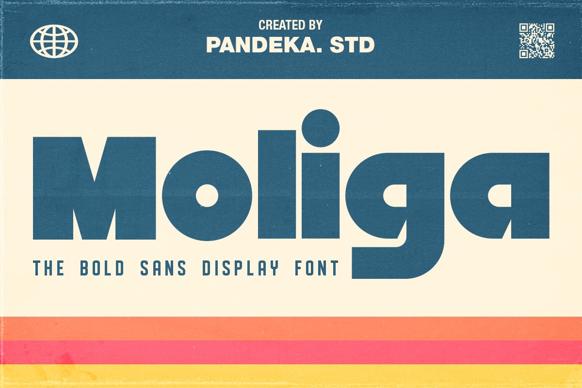 Schriftart Moliga