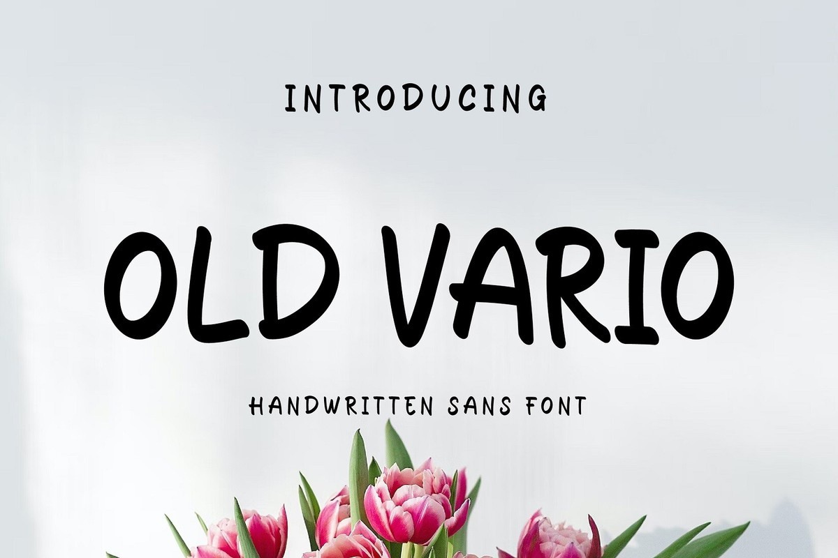 Schriftart Old Vario