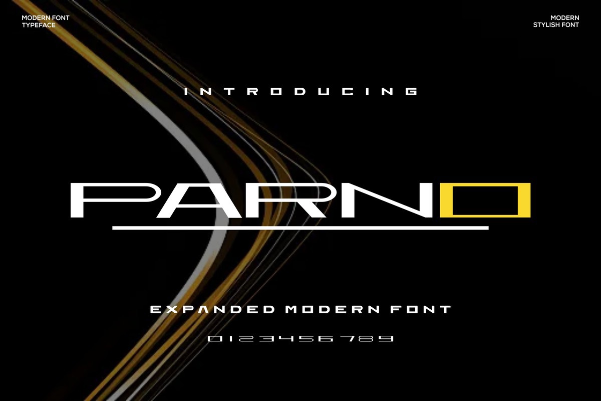 Schriftart Parno