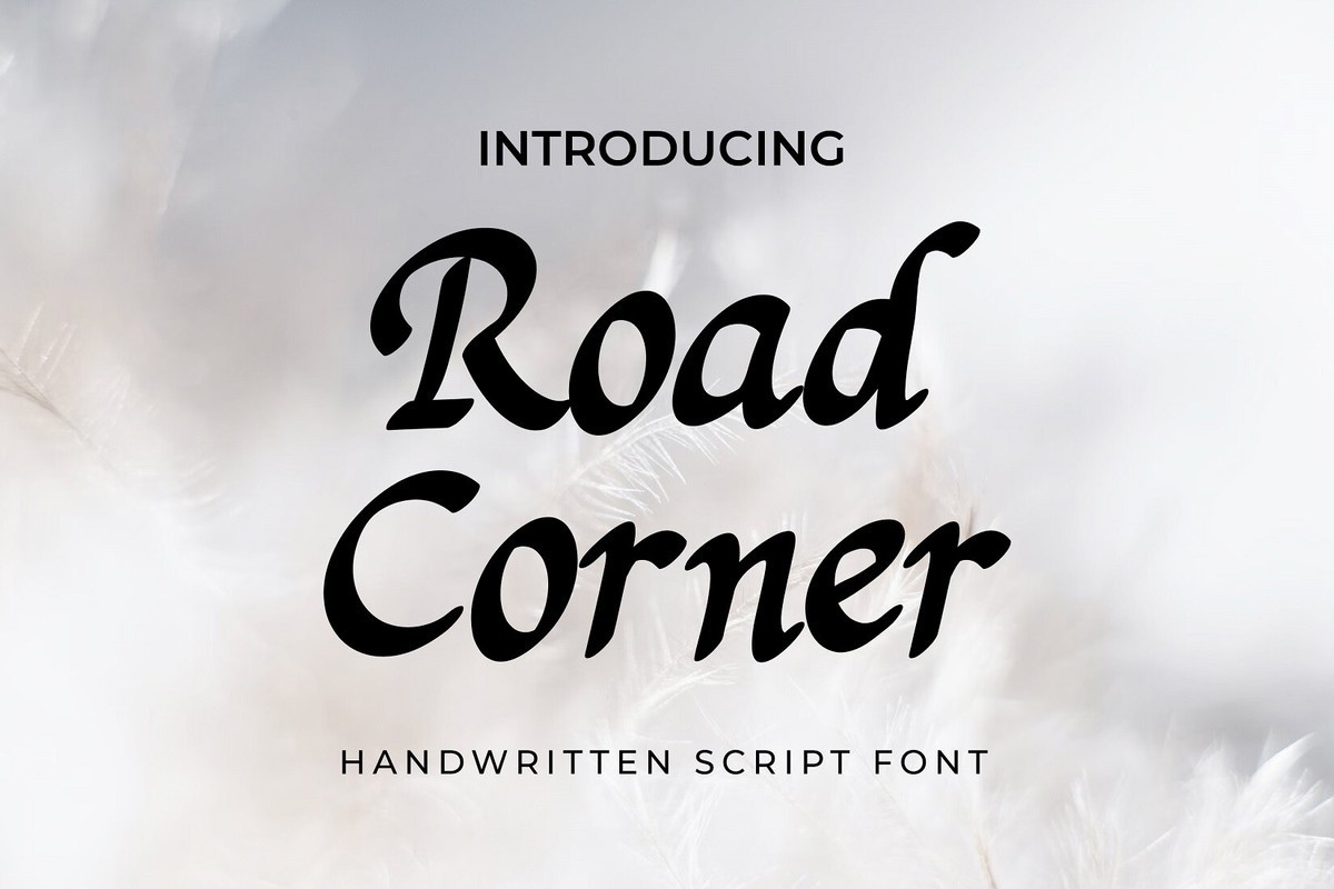 Schriftart Road Corner