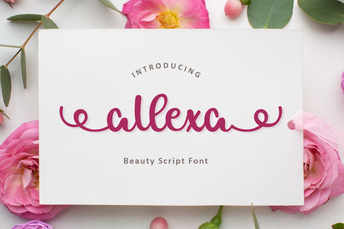 Schriftart Allexa