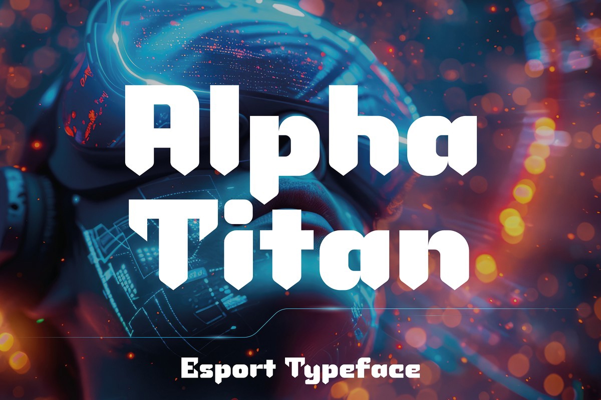 Schriftart Alpha Titan