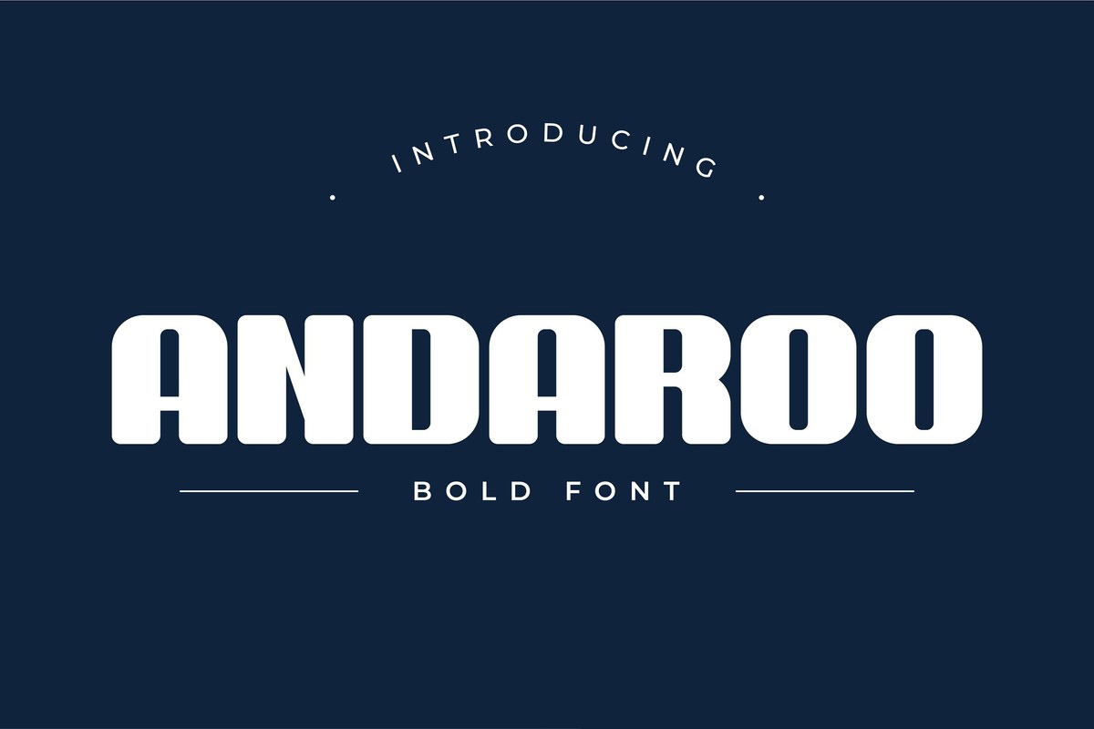 Schriftart Andaroo Bold