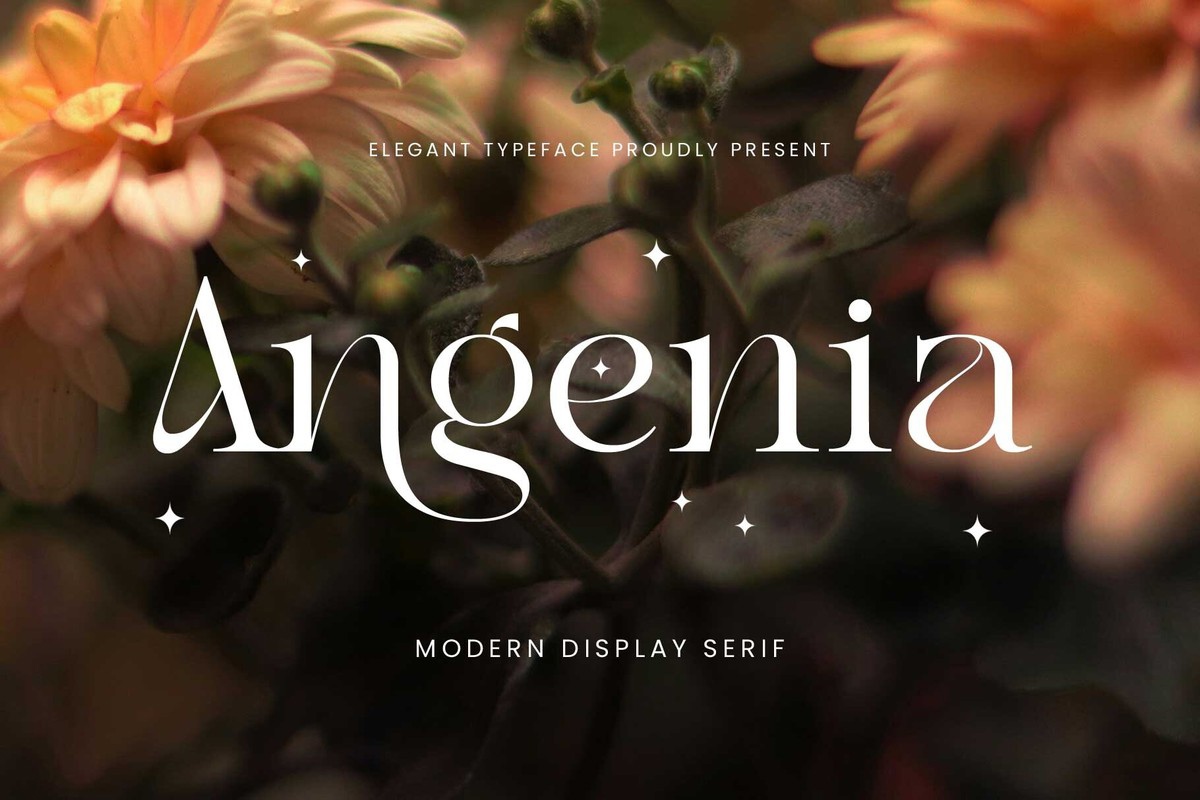 Schriftart Angenia