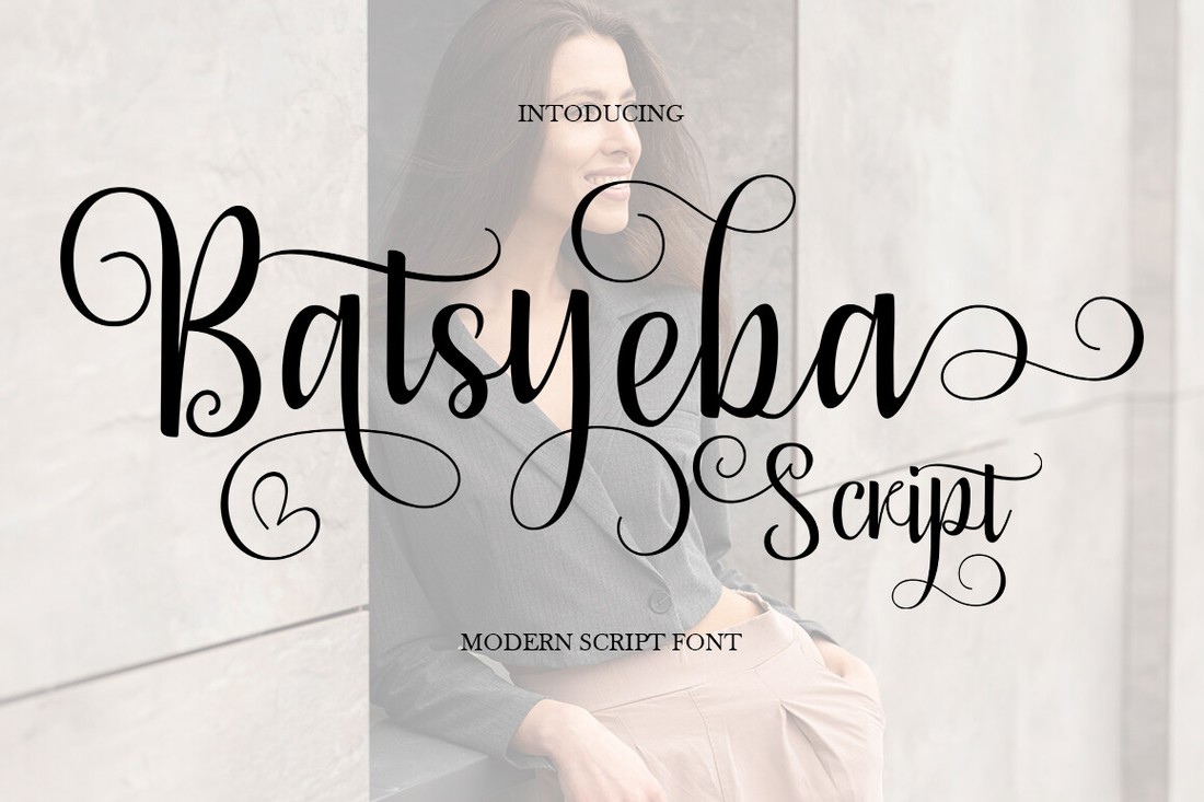 Schriftart Batsyeba Script