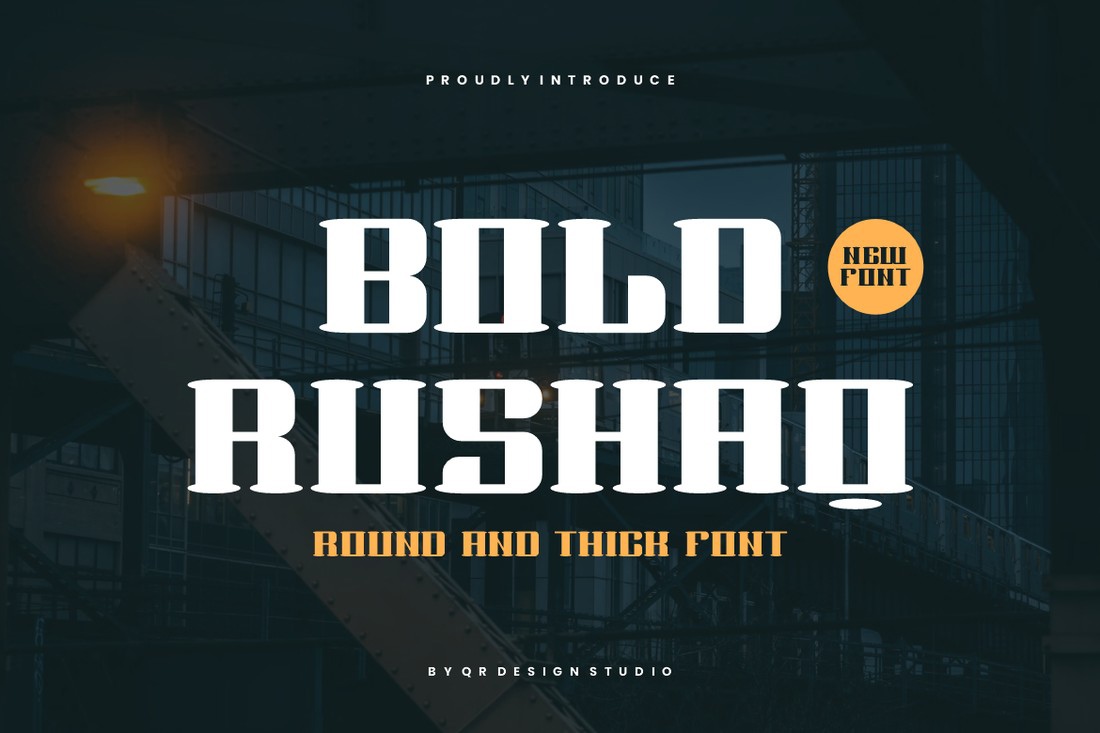 Schriftart Bold Rushaq