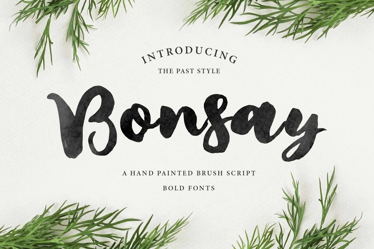 Schriftart Bonsay Brush