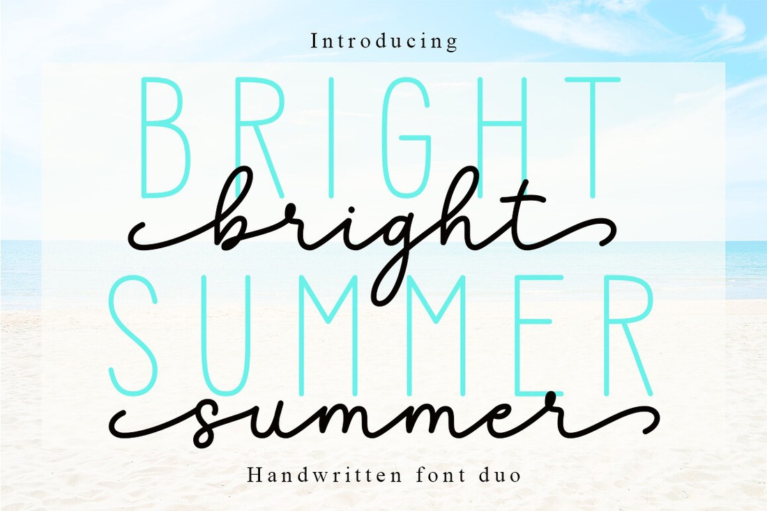 Schriftart Bright Summer Duo