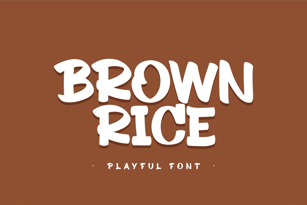 Schriftart Brown Rice