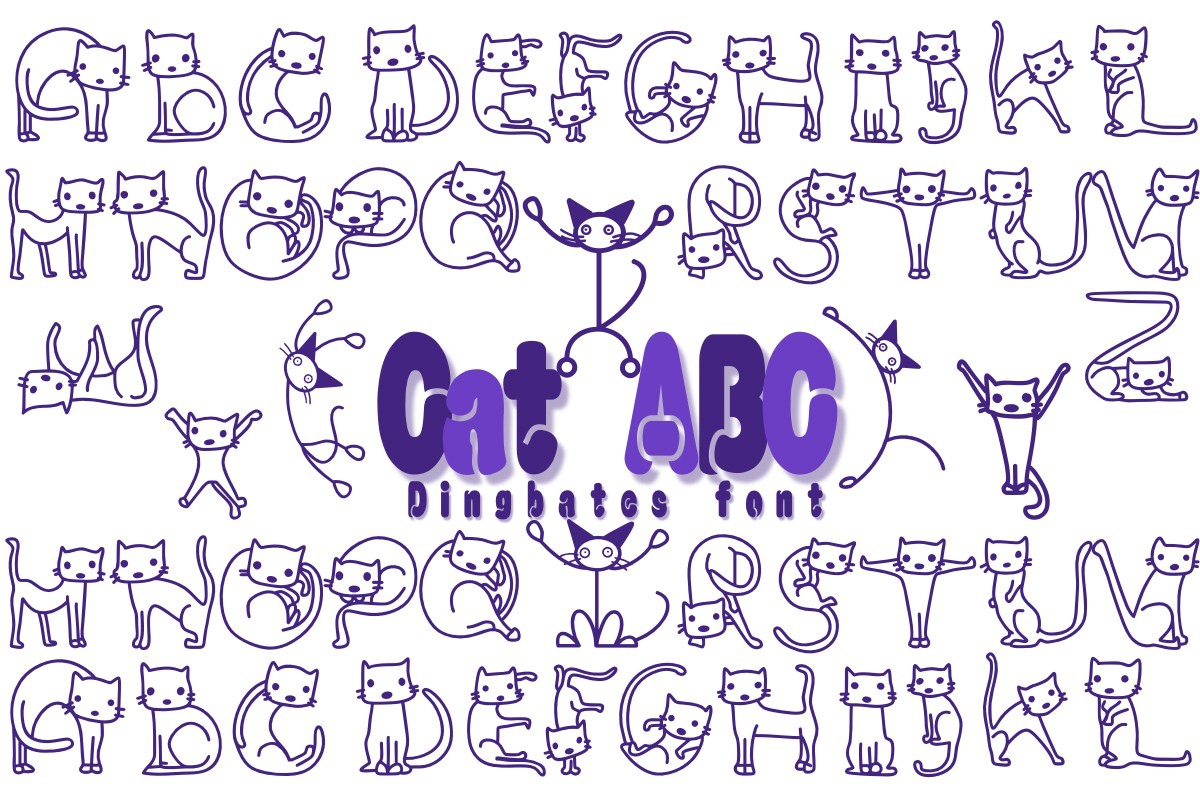 Schriftart Cat ABC