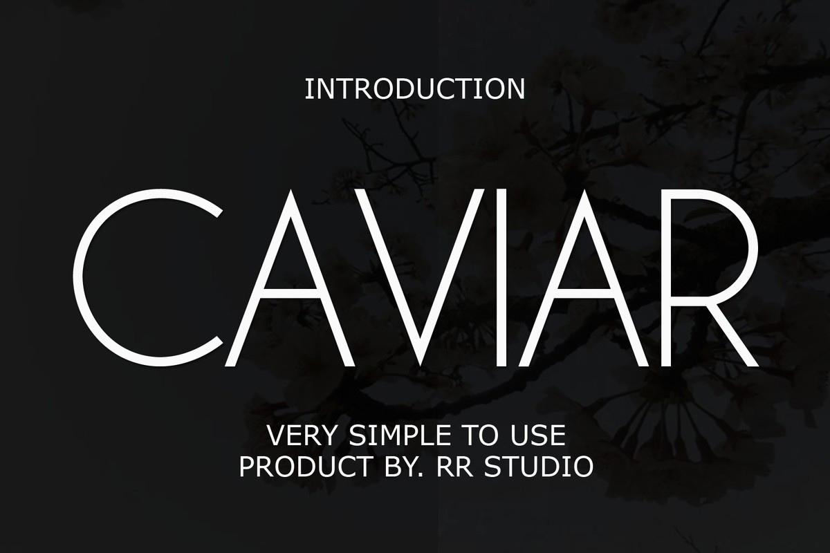 Schriftart Caviar