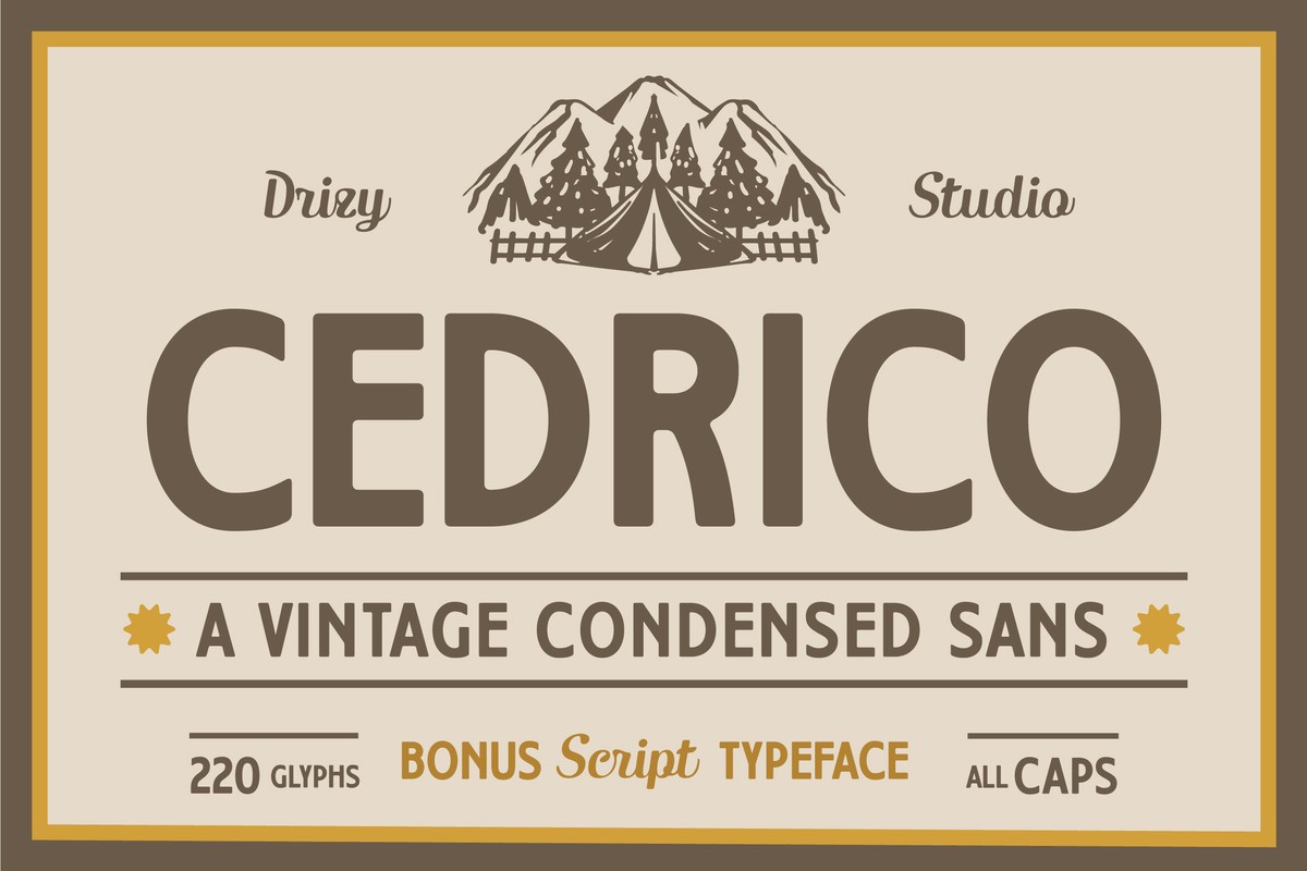 Schriftart Cedrico