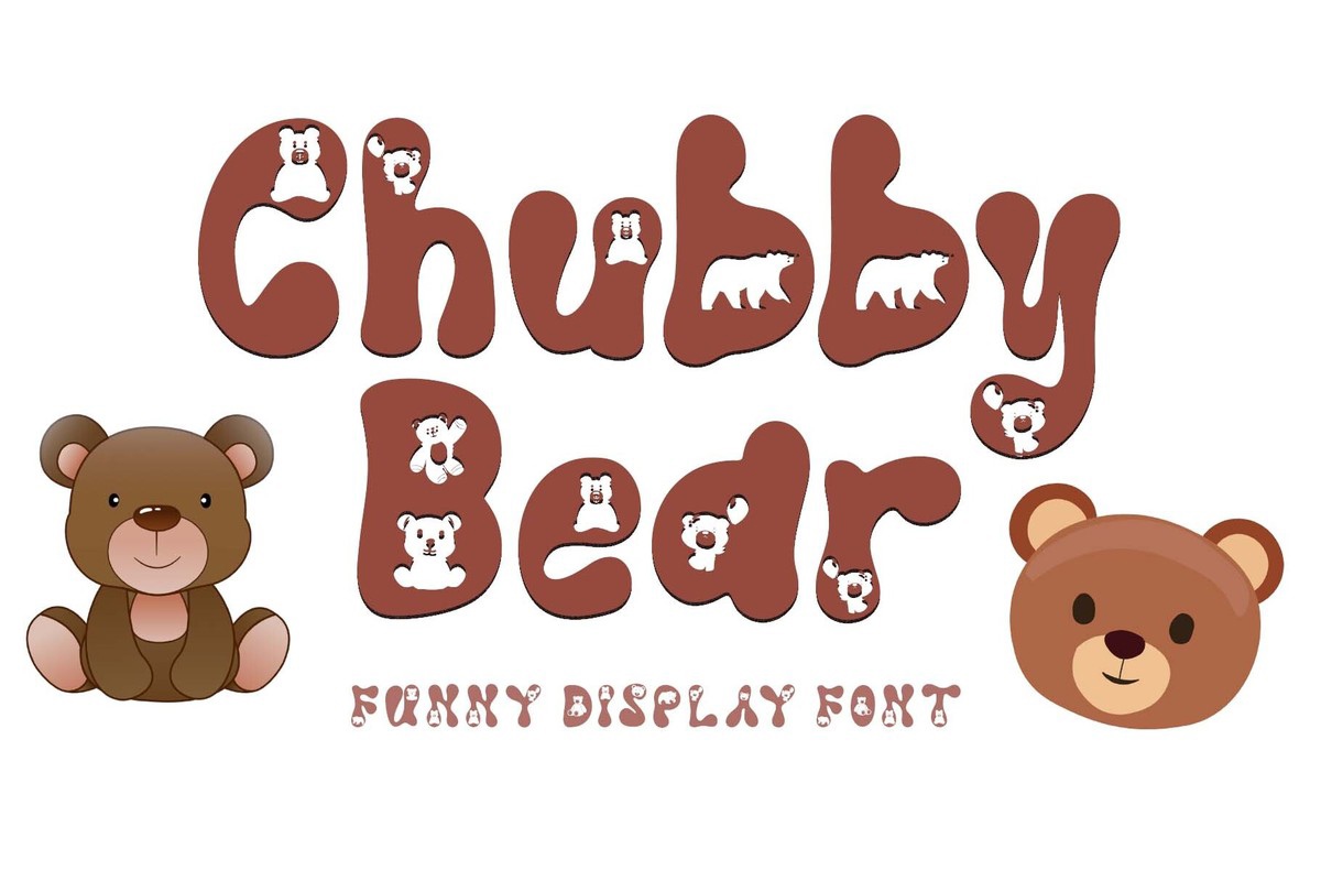 Schriftart Chubby Bear