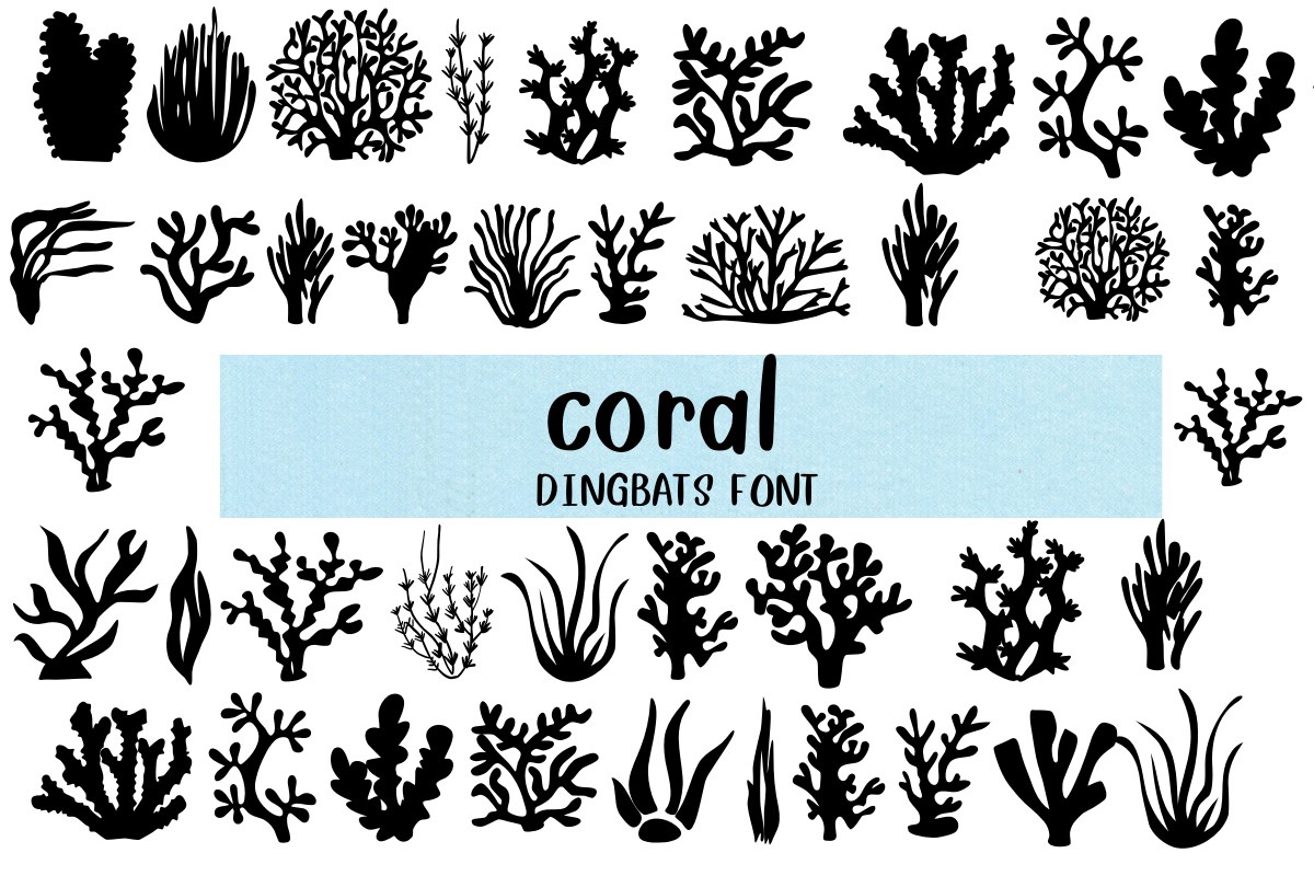 Schriftart Coral