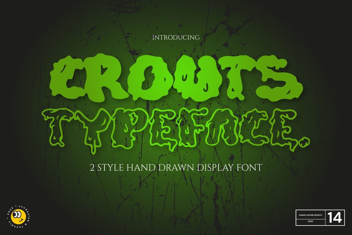 Schriftart Crouts