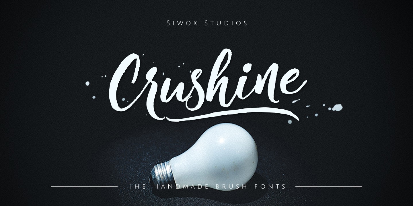 Schriftart Crushine Brush