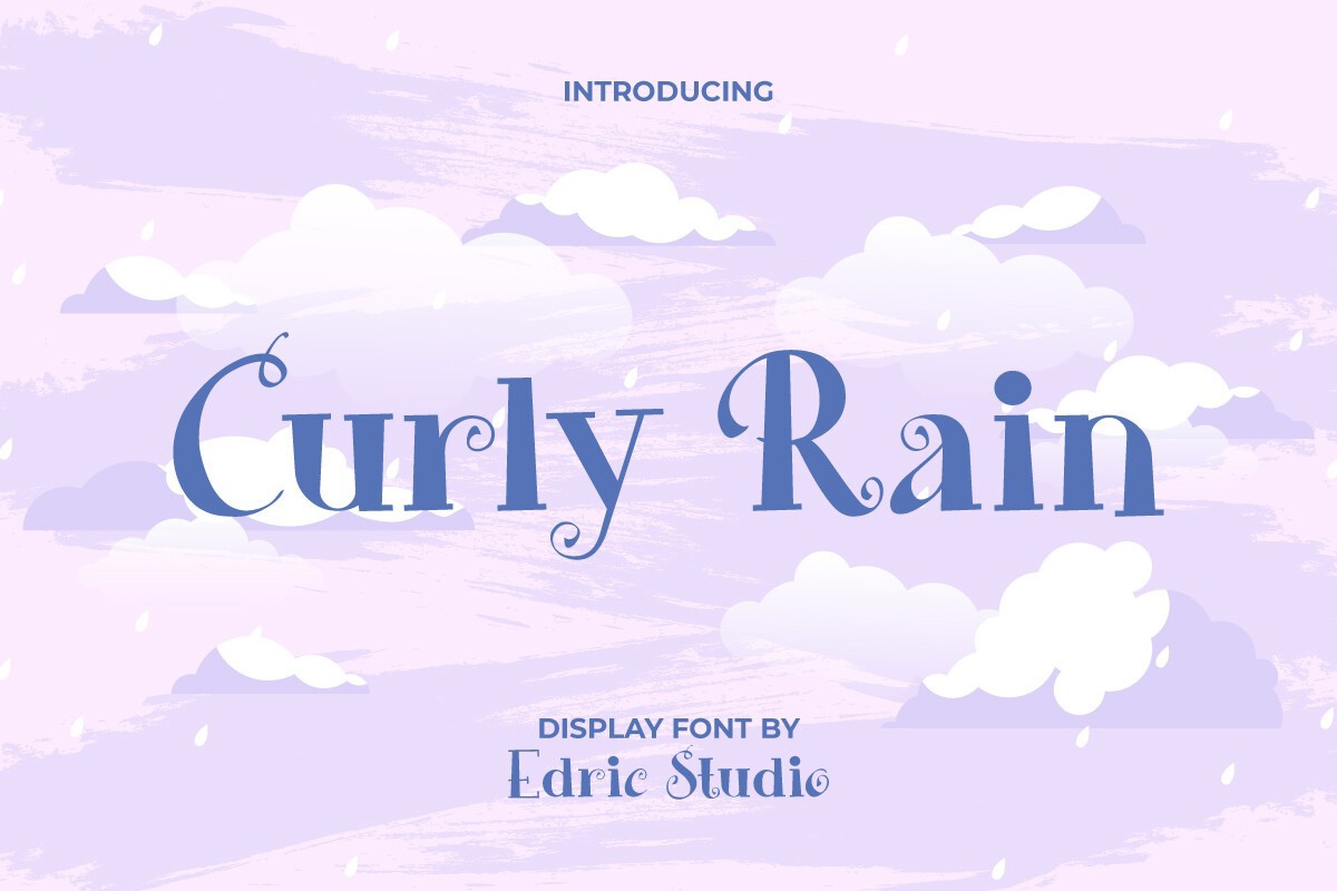 Schriftart Curly Rain