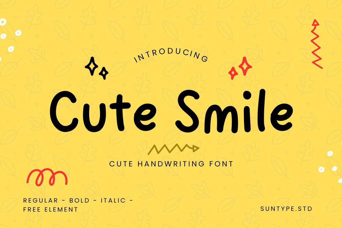 Schriftart Cute Smile