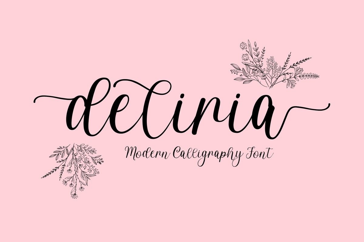 Schriftart Deliria