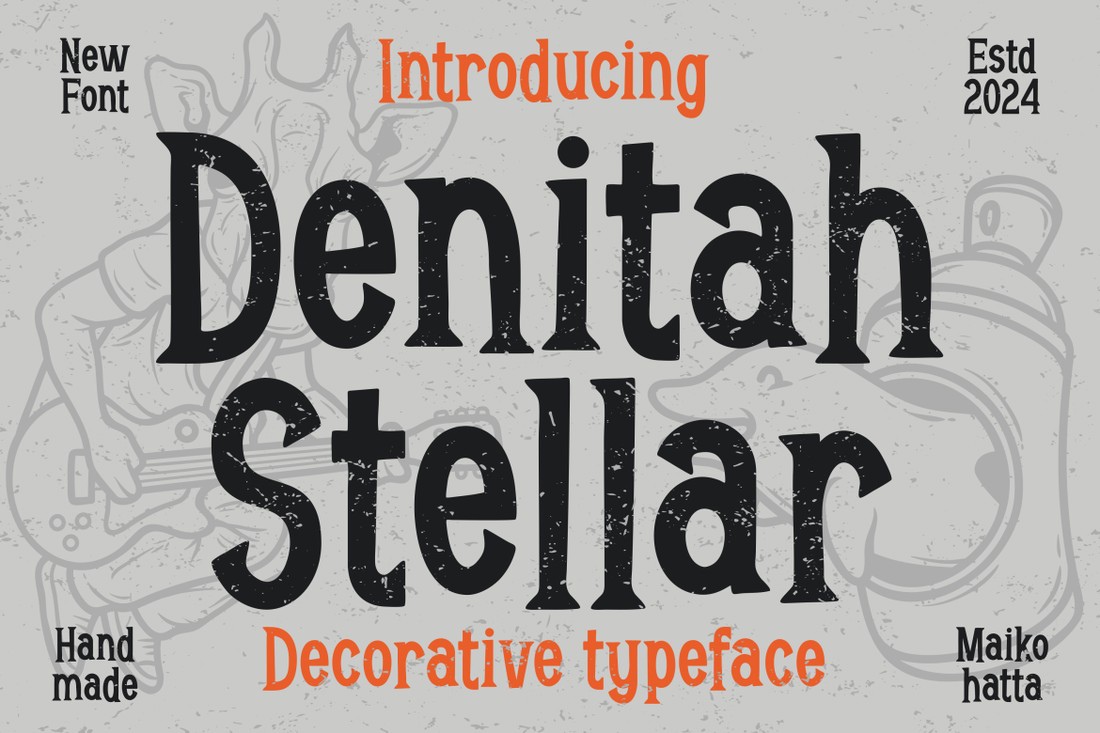 Schriftart Denitah Stellar