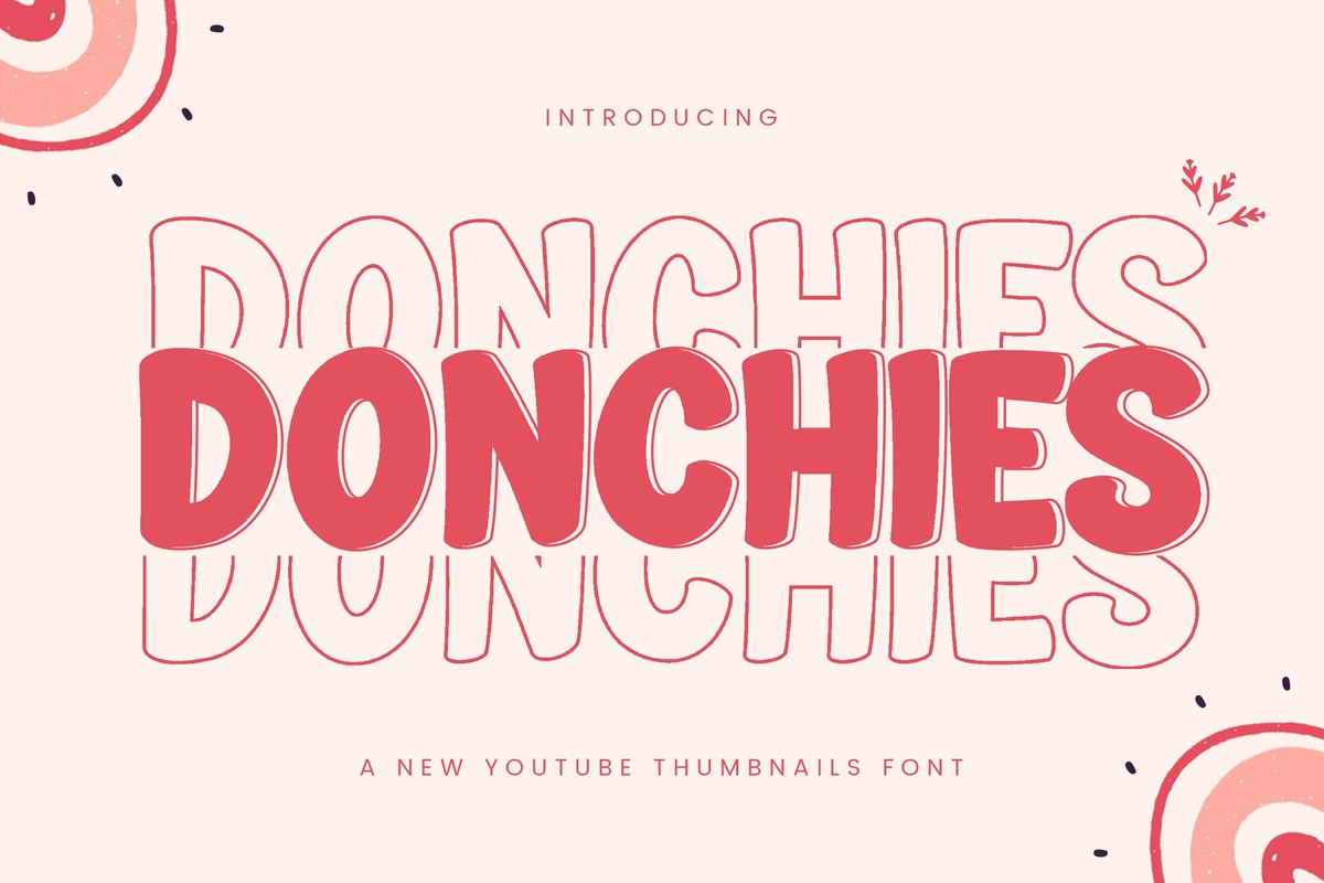 Schriftart Donchies