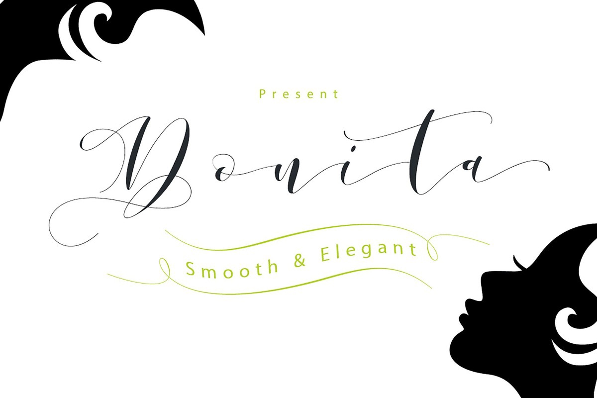 Schriftart Donita Script