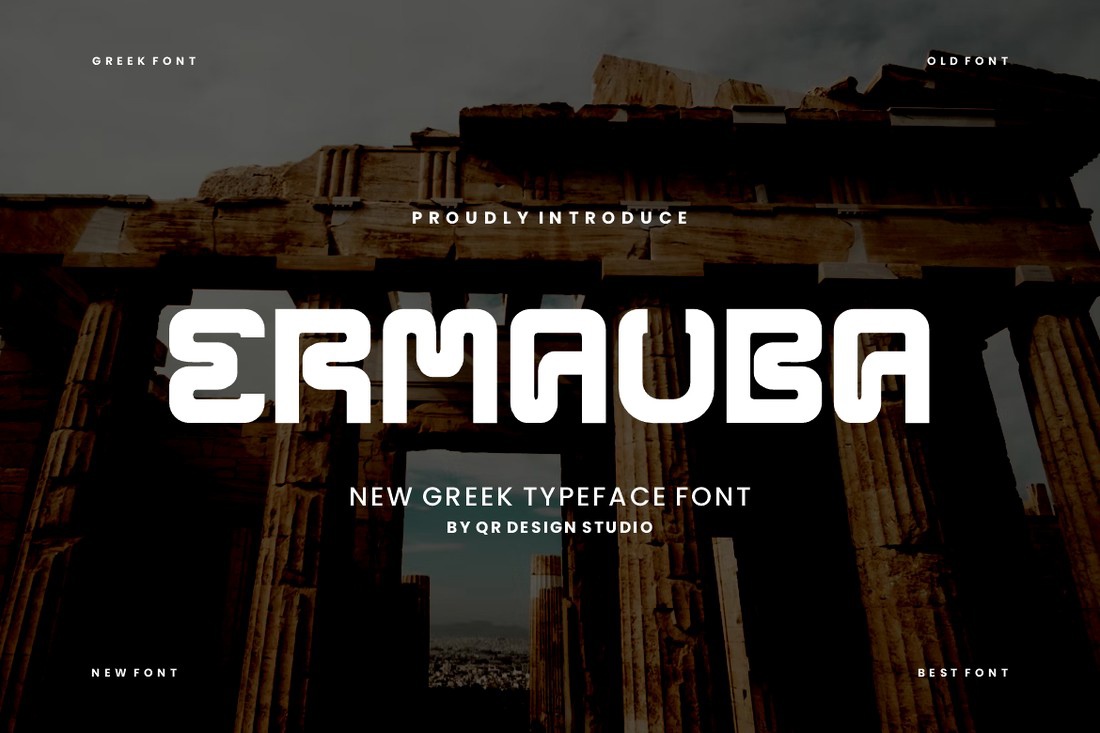 Schriftart Ermauba