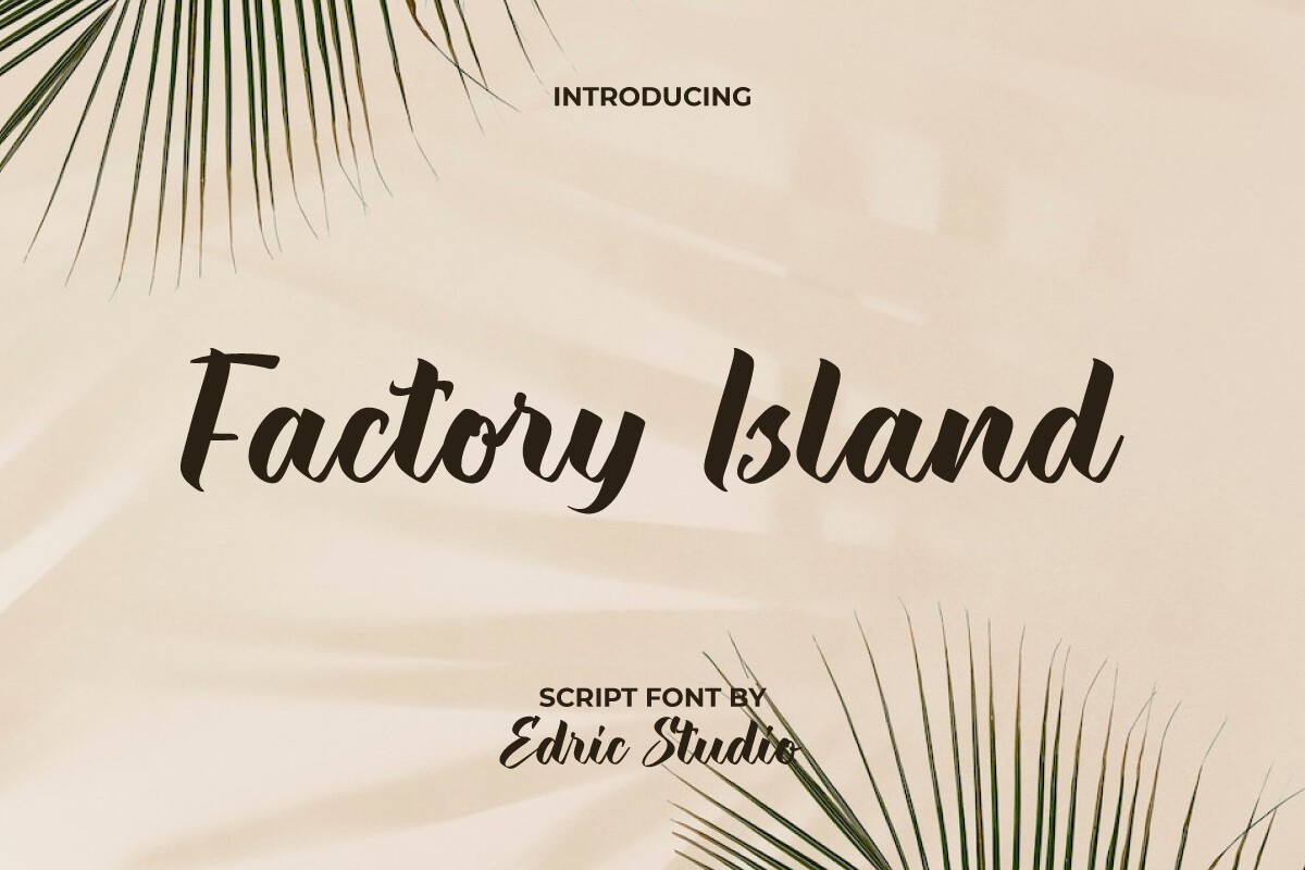 Schriftart Factory Island