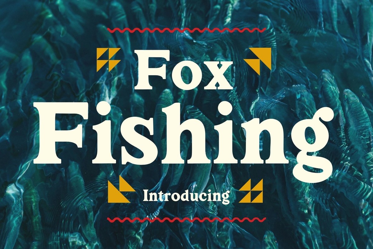 Schriftart Fox Fishing