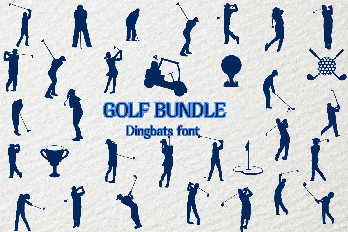 Schriftart Golf Bundle