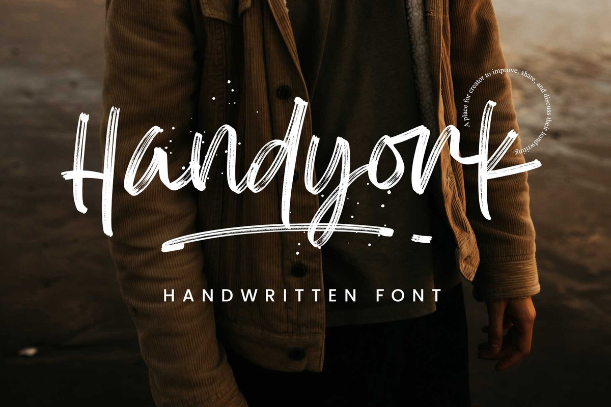 Schriftart Handyork